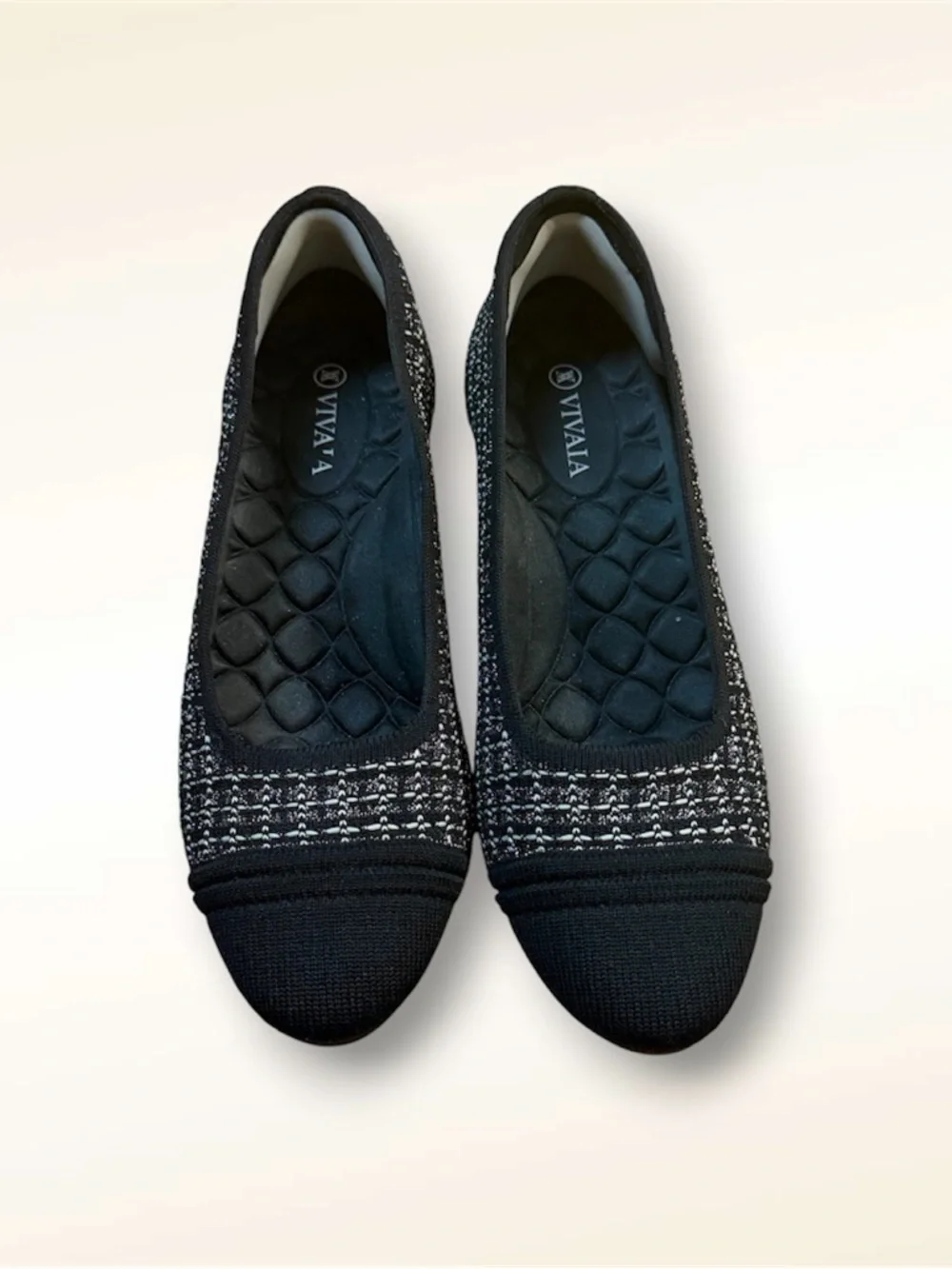 VIVAIA Julie Arch Pro‎ Tweed Block Heel Pumps EU 38.5 US 8 Comfort Shoes